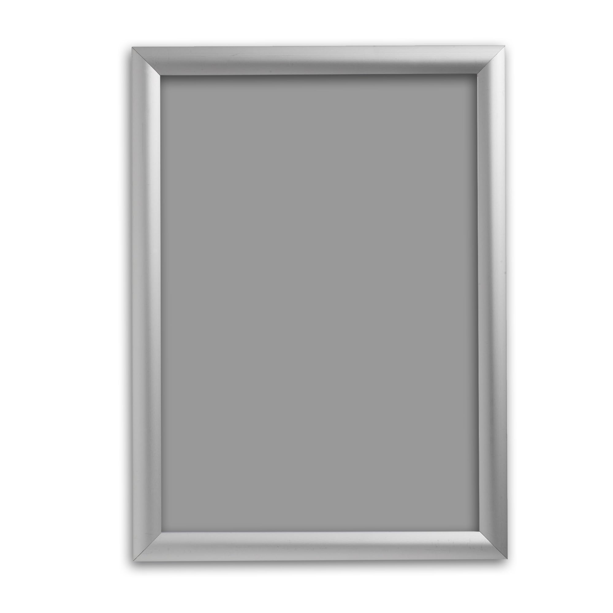 Deflecto Pack 20 x A4 Snap Frame Silver - Aluminium Clip Frames - Wall Mount Picture Frames - Posters Display Holder - Front Opening Picture Frame Clips