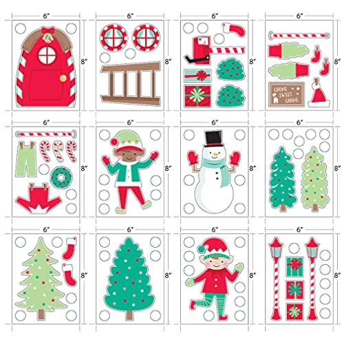 Vinilos Decorativos Navidad Casa de Elfos Papel miniatura 4