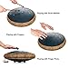 HOPWELL Steel Tongue Drum - 14 Inch 15 Note Tongue Drum - Hand Pan Drum with Music Book, Handpan Drums Mallets and Carry Bag, D Major (Navy Blue)