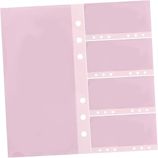 5pcs Left-Opening Budget Cash Envelopes for Budget Binder Inserts Sturdy Pp Material Money Planning Organizer for Students Travelers