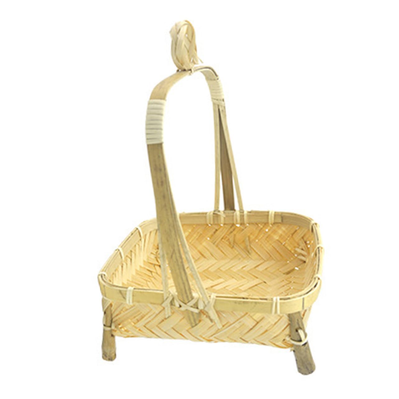 SOESFOUFU Storage Basket Woven Serving Tray Kitchen Basket Snack Serving Tray Vegetable Storage Basket Bread Serving Basket Fruit Storage Holder Wicker Bread Basket Weaving Basket