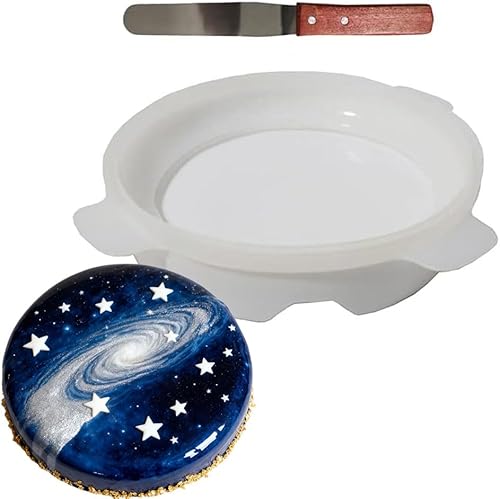 Molde redondo de silicona para pastel de chocolate, bandejas para hornear, adecuadas para mousse, espejo, pastel, gasa, tarta de queso, fondant,