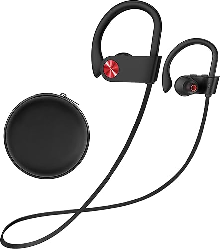 Miniatura 10 de Stiive Auriculares Bluetooth 5.3 inalámbricos IPX7 impermeables con micrófono, estéreo a prueba de sudor, auriculares con cancelación de ruido