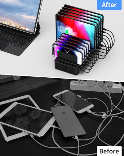 Dywcdnice 270W 20-Port USB-C/USB-A Charging Station with 10 Cables — view 6