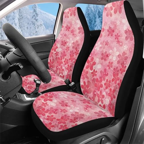 Housse de sieges auto 52x138cm élastique pour couvre siege berline rose