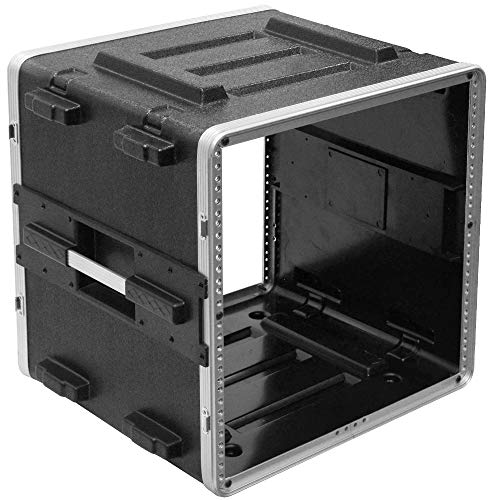 Seismic Audio - SALWR10D - Gabinete ligero ABS para Rack de 10 espacios - 10U PA DJ Race para amplificadores y efectos miniatura 5