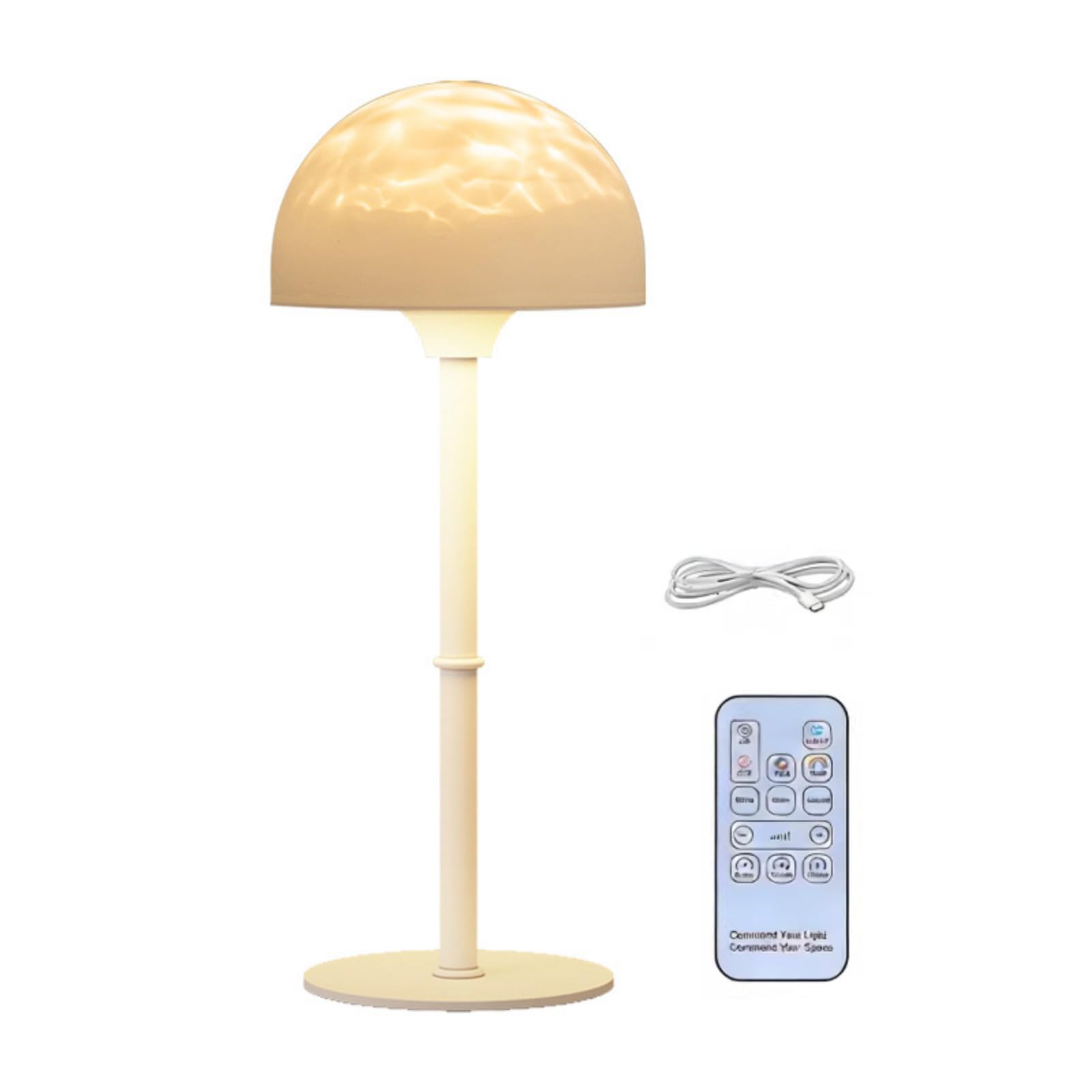 TFAOYS LED Mood Night Light with Dynamic Water Ripples Projection for Bedroom Decoration and Ambients Lighting USB Projectors Light