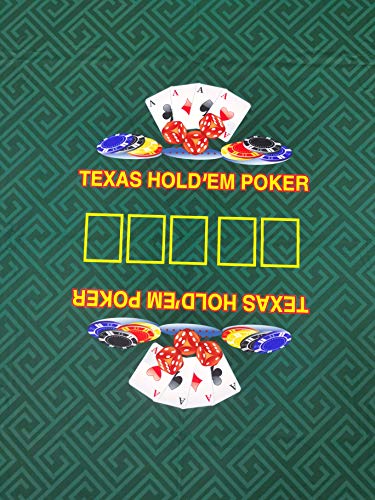 BALIKEN Poker 108X60 Inch Section of Two-Tone Suited Poker Table Speed Cloth (Green#1)