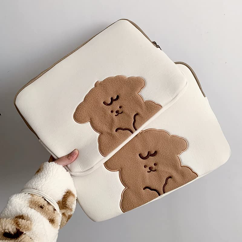Funda acolchada para portátil de 11-15.6 pulgadas beige miniatura 2