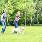 autozen Reizangel Hunde, 124cm Reizangel 6 Stücke für Hunde längenverstellbar Hundespielzeug aus Aluminiumlegierung mit 3 Hundespielzeug Seil für Training