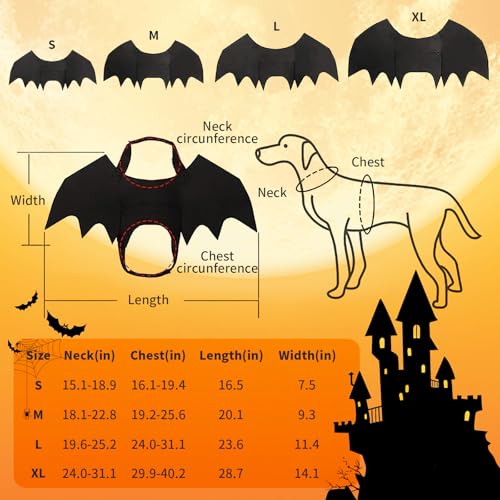 Disfraz Halloween Alas de Murciélago para Perro Mediano miniatura 3