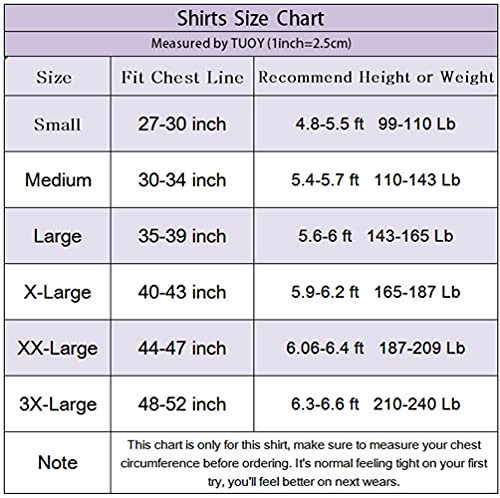 image for TUOY Men's Padded Compression Shirt Protective Shirt Rib Chest Protect