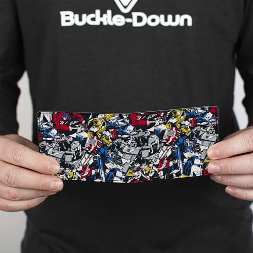 Buckle-Down Transformers Wallet, Bifold, Transformers Autobot and Decepticon Robots Alt Modes Collage, Vegan Leather4