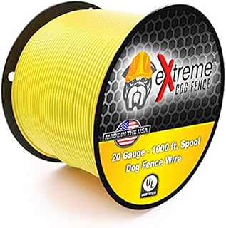 Professional Electric Dog Fence Wire - Solid Core Heavy Duty Direct Ground Burial Rated Perimeter Wire - Stands Up to The Elements on Any Wired Underground Dog Fence - 1000 Feet