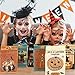 AnyDesign Vintage Halloween Treat Bags Bulk 48Pcs Paper Gift Bag with Stickers Retro Pumpkin Skeleton Witch Patterned Candy Goodie Trick or Treat Bags for Halloween Party Favor Birthday Supplies