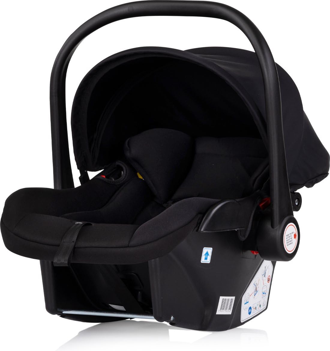 Chipolino, seggiolino auto Vista i-Size (40-87 cm) gruppo 0+, capottina, cuscino, colorazione:nero