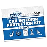 5-In-1 [car interior protection kit](/10-best-car-interior-protection-kits/) for Service Departments, Detail Shops, Body Shops - Includes Seat Cover, Steering Wheel Cover, Emergency Brake Cover, Gear Stick Cover, and Floor Mat - Pack of 200