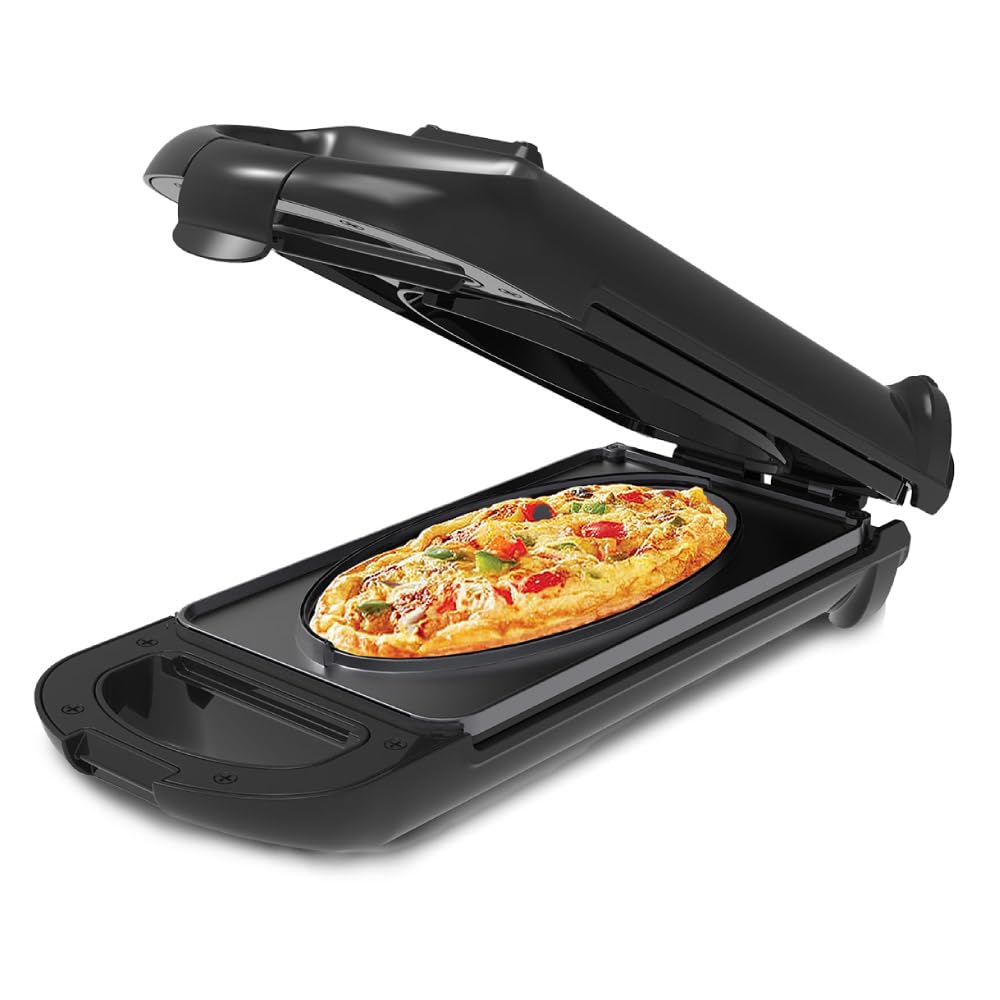 Drew&Cole 5 Minute CleverChef - 700W - Non-Stick Multicooker - Great for Steaks, Omelettes, Toasties, Pizzas & Dessert Maker - Free Recipe App - Quick Meals - Cool-Touch Handle & Auto Temp Sensor