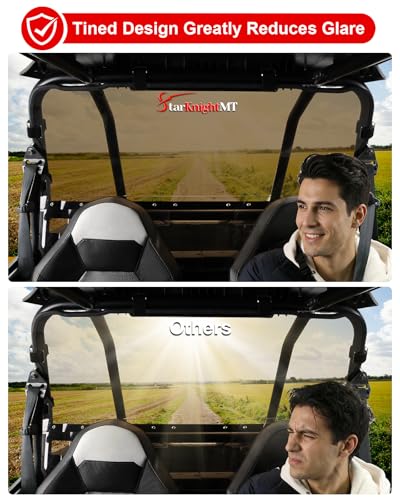 Image of StarknightMT 14-23 RZR XP Rear Windshield Scratch Water Resistant, Tinted