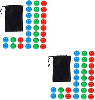 SAFIGLE 60 pcs Probability Ball Plastic playes Kid Toy Toddler Toys Bingo Number Balls Pong Balls Numbered