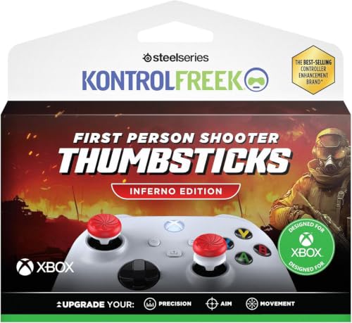 Image of KontrolFreek FPS Freek Inferno Edition for Xbox One and Xbox Series X Controller | Performance Thumbsticks | 2 High-Rise Concave | Red