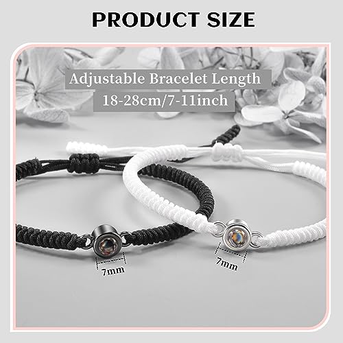 Image of Bracelets for Couple Best Friends Mother Daughter Friendship Matching Bracelet for Him Her Bff Mom Daughter Birthday Christmas Women