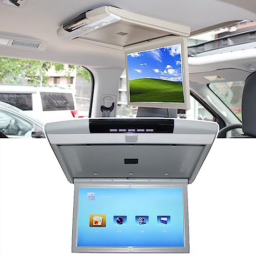 Monitor de techo abatible de 17.3" para coche con pantalla Full HD 1080P y reproductor MP5 de 24V