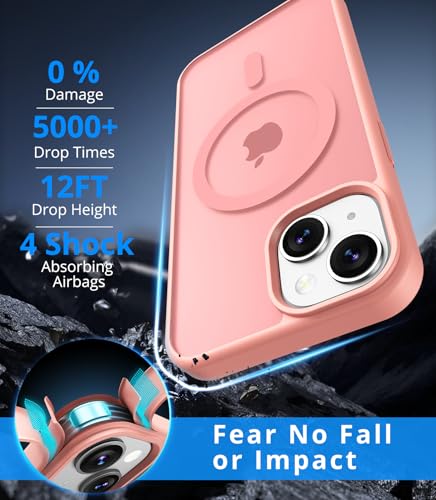 Coque iPhone 15 antichoc rose pour protéger votre téléphone en voyage - 2