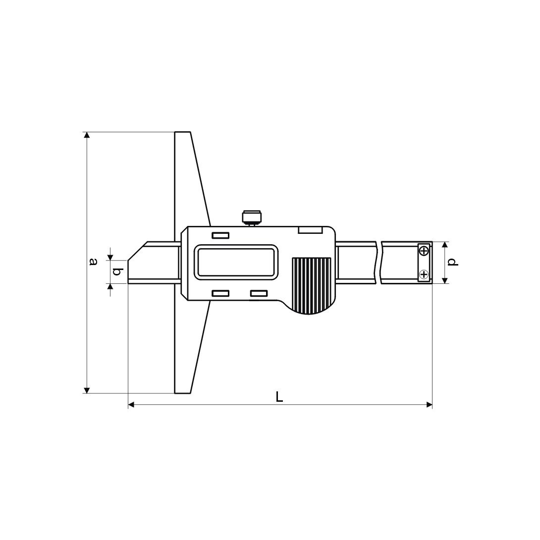 CNC Calidad Calibre digital de bajos de 200 mm con sistema de protección IP67 – inductivo Calibre – Din 862