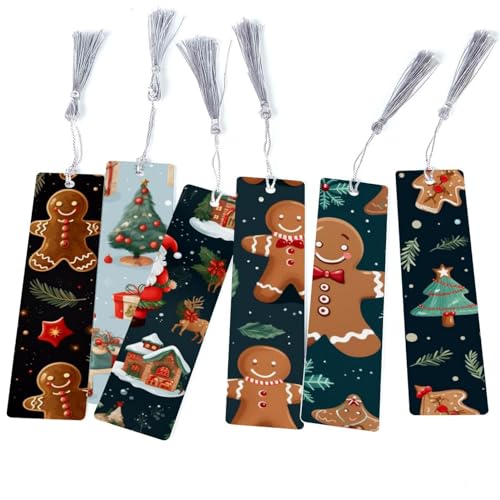 Marque-pages Merry Christmas par 6 pour sublimer vos lectures d'hiver