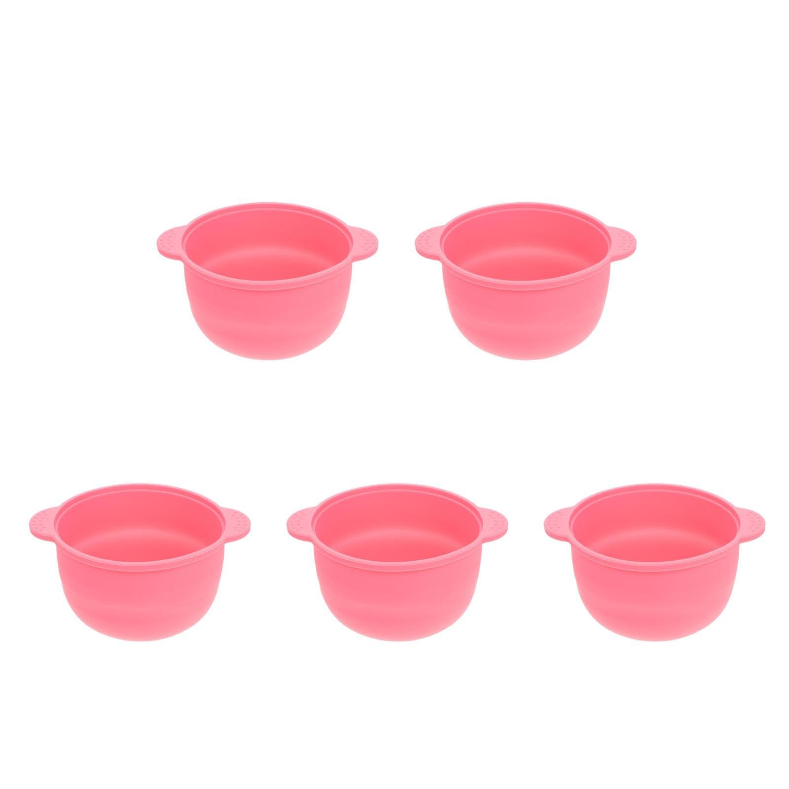 Bol silicone épilation rose pour une séance de cire propre et confortable à la maison