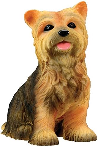 Amazon Com Yorkshire Terrier Puppy Dog Yorkie Statue Figurine Sculpture Model Home Kitchen