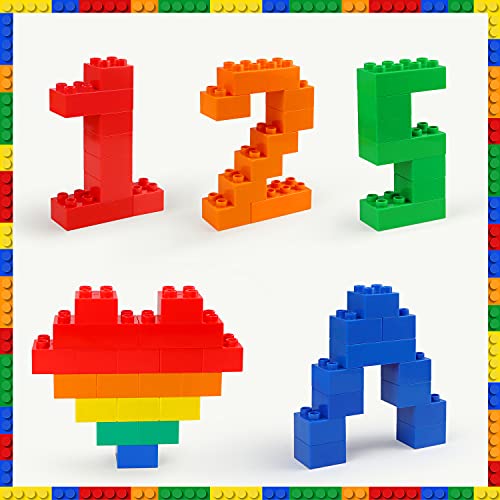 Aotipol A18BB Building Blocks For Kids Toddlers Including A Baseplate, 101-Piece Large Classic Building Bricks Set thumb #6