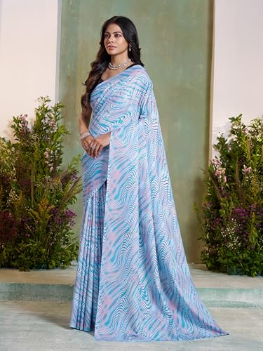 Image of Garden Vareli Art Silk Abstract Printed Saree