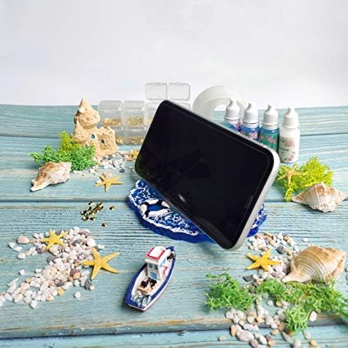 Miniatura 6 de Juego de moldes de silicona de resina epoxi de ágata para posavasos irregulares, tapete para tazas, soporte para teléfono, funda de joyería, arcilla