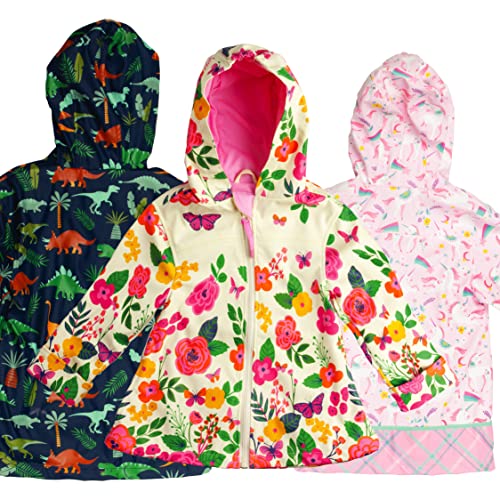 Image of Stephen Joseph, Boy Raincoat Waterproof Jacket Cotton Lined Hooded Outerwear for School Travel Sizes 2T-7 /8
