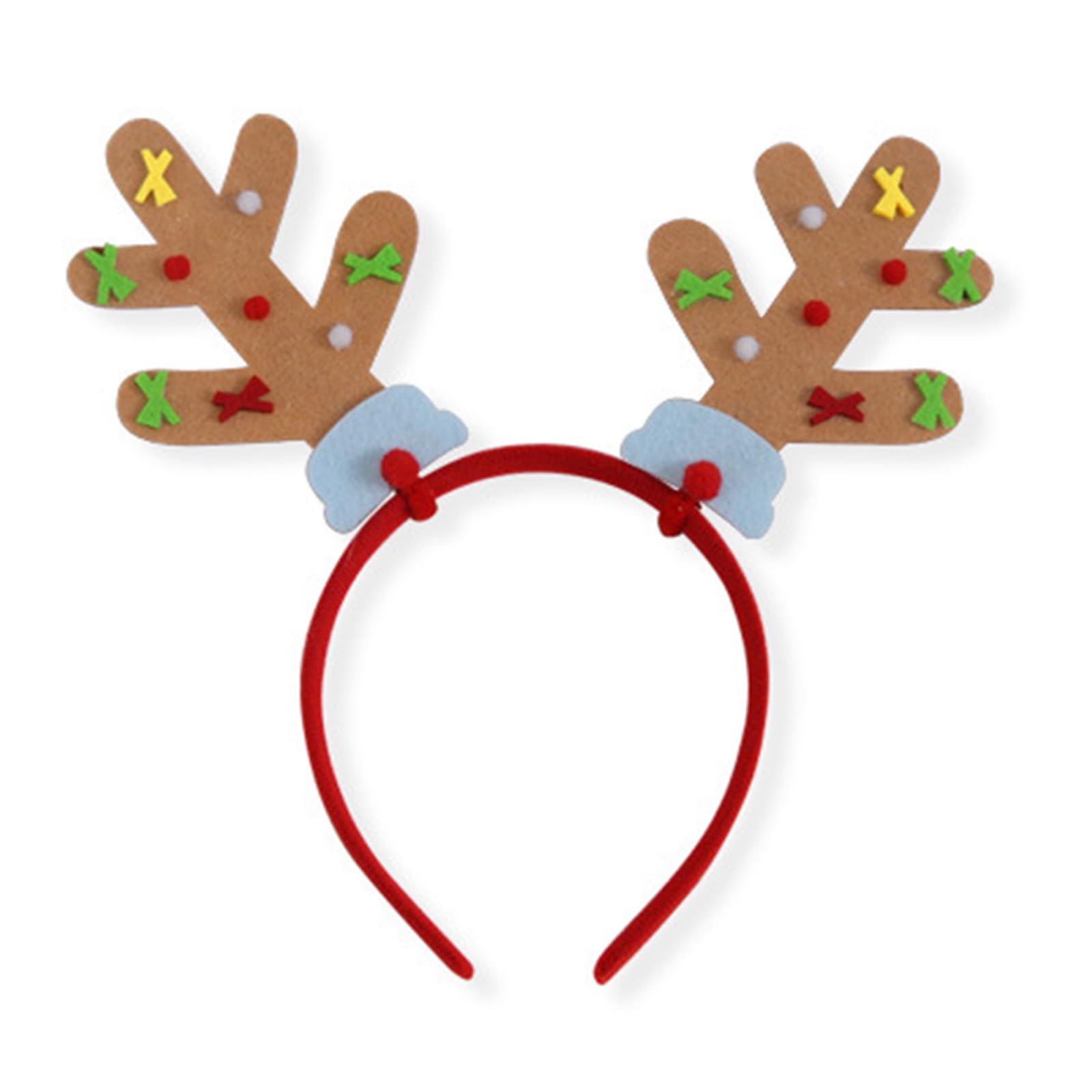 MICFENY Fluorescent Hairband For Nighttime Event Soft Elastic Noctilucence Hairhoop for Christmas Party Gathering