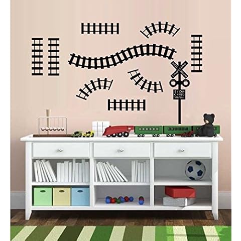 BestPricedDecals Train #44 (add Tracks Option) Wall or Window Decal (Tracks BLK) Cover