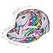Fashionable Baseball Cap Colorful Rainbow Unicorn Dad Cap for Women Men Teens, Fitted Quick Dry Golf Cap Headwear