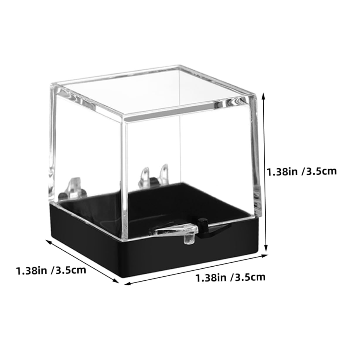Cabilock 10pcs Mini Plastic Specimen Storage Case Crystal Rock Collection Display Box Lid for Carry