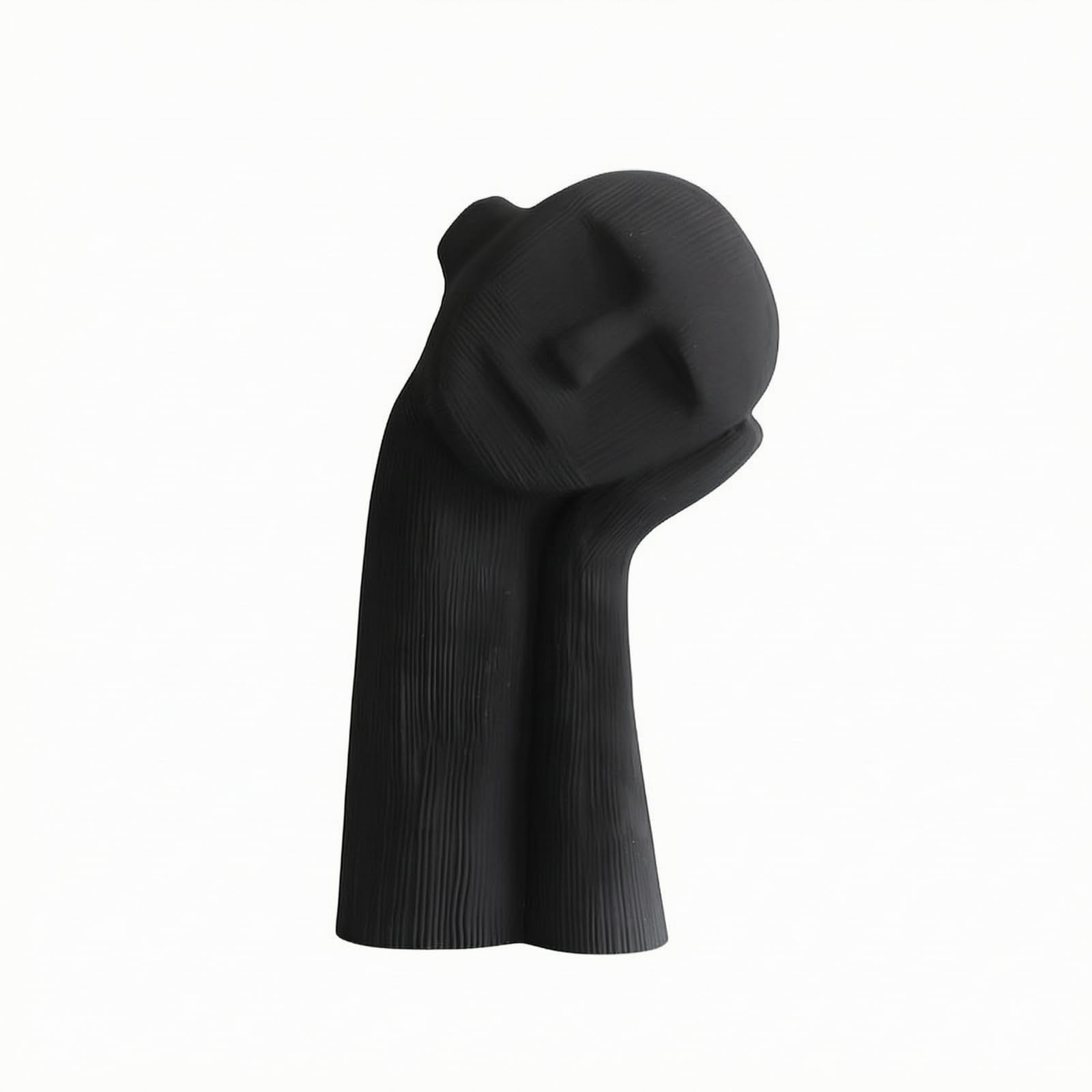 F Fityle Figura Conceptual Resina Abstracto, Negro