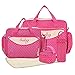 HALOViE Set 5 kits Bolsa de Mama para Bebe Biberon Cambiador de Pañales Bolsa Hospital Maternidad Bolso Bebé para Viaje Carro Carrito Biberón Colchoneta Comida Pañal con Gran Capacidad Viaje