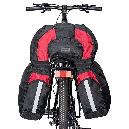 Kadacha Fahrradgepäckträger für 26–29' / 700C – verstellbar für Scheiben- & Felgenbremsen, 6061-T6 Aluminium, inkl. Reflektor, max. Traglast 27 kg, Touring Gepäckträger universell