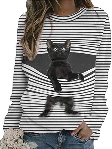 Christmas Movie Coffee T-Shirt Women Long Sleeve Novelty Graphics with Saying Funny and Cute Tee Tops