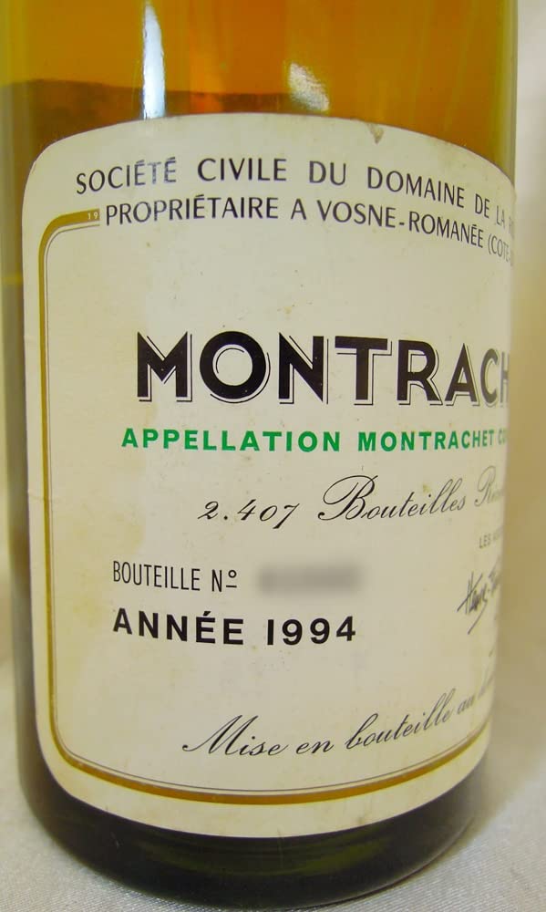 Amazon.co.jp: Montrachet モンラッシェ 1994 DRC (Domaine de la