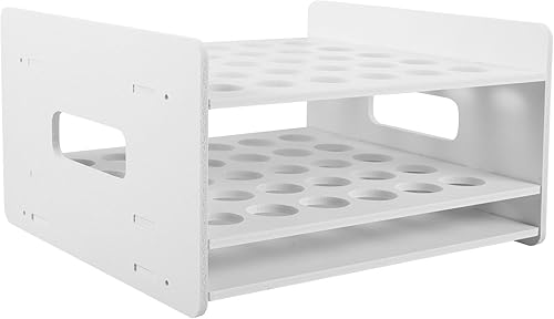 Cabilock Estante de madera para tijeras de madera organizador de tubo de ensayo soporte de oficina suministros escolares para niños escritorio