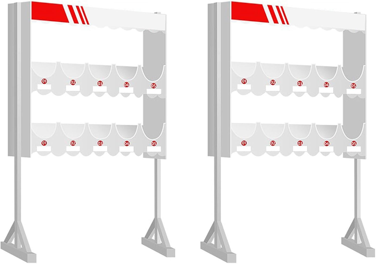 2PCS Floor-Standing Hard Hat Storage Rack, PVC Wood-Plastic Board Helmet Holder with Label Design & Rubber Protective Tape, Helmet Holder Organizer for Retail Store/Visitor Center