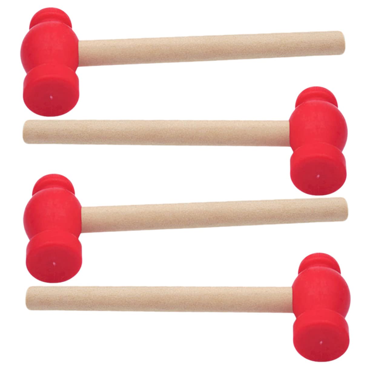 Kisangel 4pcs Hammer Educational Pounding Hitting for Safe Ergonomic Design Durable Construction for Parent Interactive Play