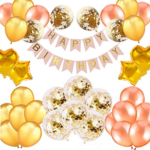 誕生日 飾り付け セット バルーン 風船 ゴールド HAPPY BIRTHDAY バースデー パーティー デコレーション セット きらきら風船 パーティー お祝い FU-681のサムネイル