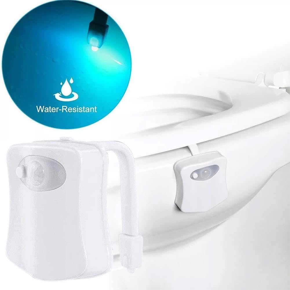Toilet Light Motion Sensor Lights Inside Toilet Toilet Night Light Toilet Light Motion Sensor 8 Colors Changing LED — view 2